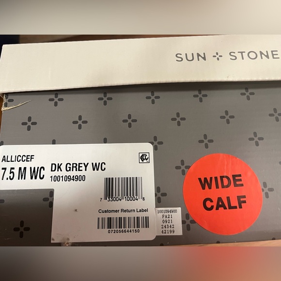 Brand New Sun + Stone Over the Knee Boots - Gray - Picture 2 of 2